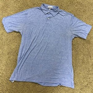 PETER MILLAR Polo Golf Shirt light blue Size XL